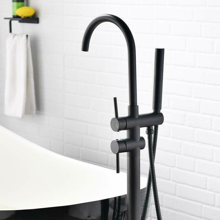 suming Floor Mounted Tub Filler Wayfair Canada